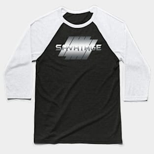Metallic Illustration Savatage Baseball T-Shirt
